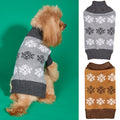 Pet Christmas sweater snowflake knit jumper from Kept in Print