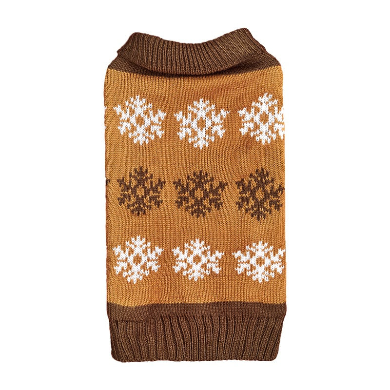 Pet Christmas sweater snowflake knit jumper, additional product photo, Kept in Print