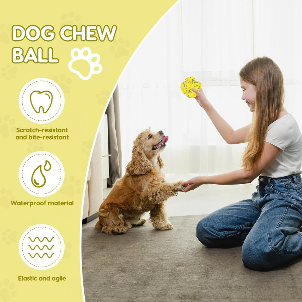 Durable spike chew ball dog toy, additional product photo, Kept in Print