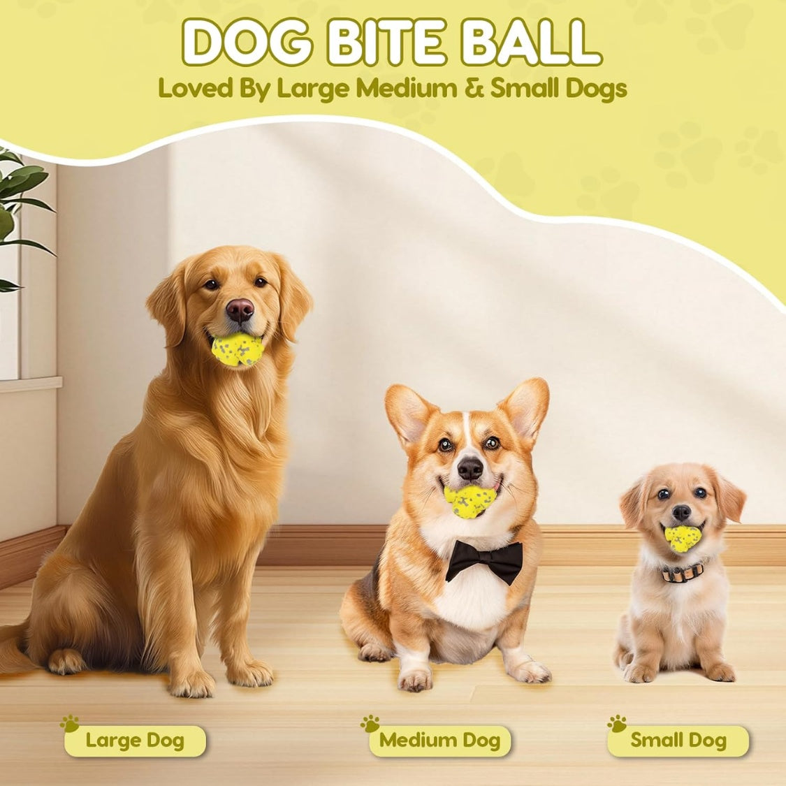 Durable spike chew ball dog toy, additional product photo, Kept in Print
