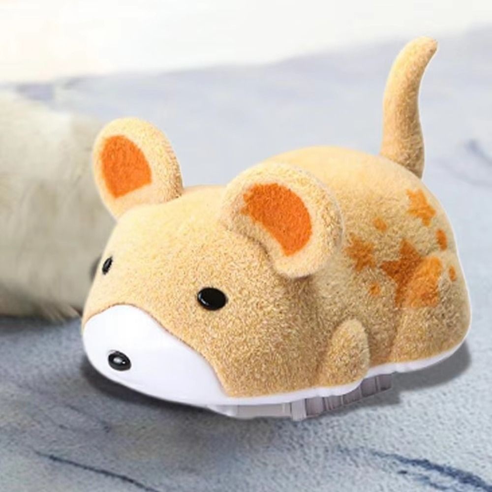 Plush wiggling sound mouse cat toy, additional product photo, Kept in Print