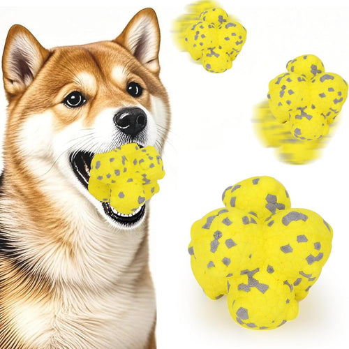 Durable spike chew ball dog toy from Kept in Print